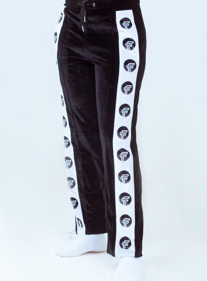 FF Culture Logo Velvet Pant (Black)