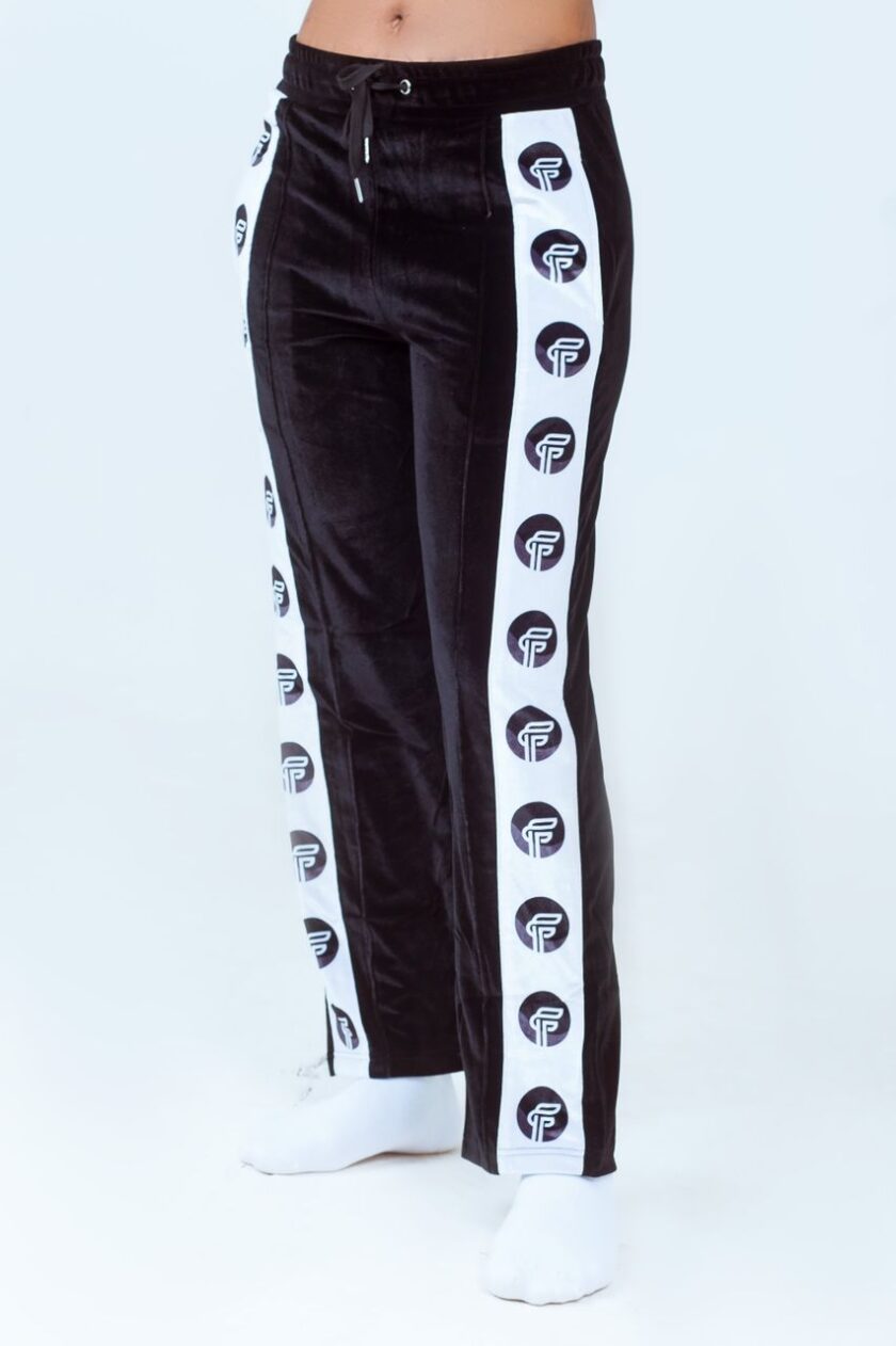 FF Culture Logo Velvet Pant (Black) - Image 2