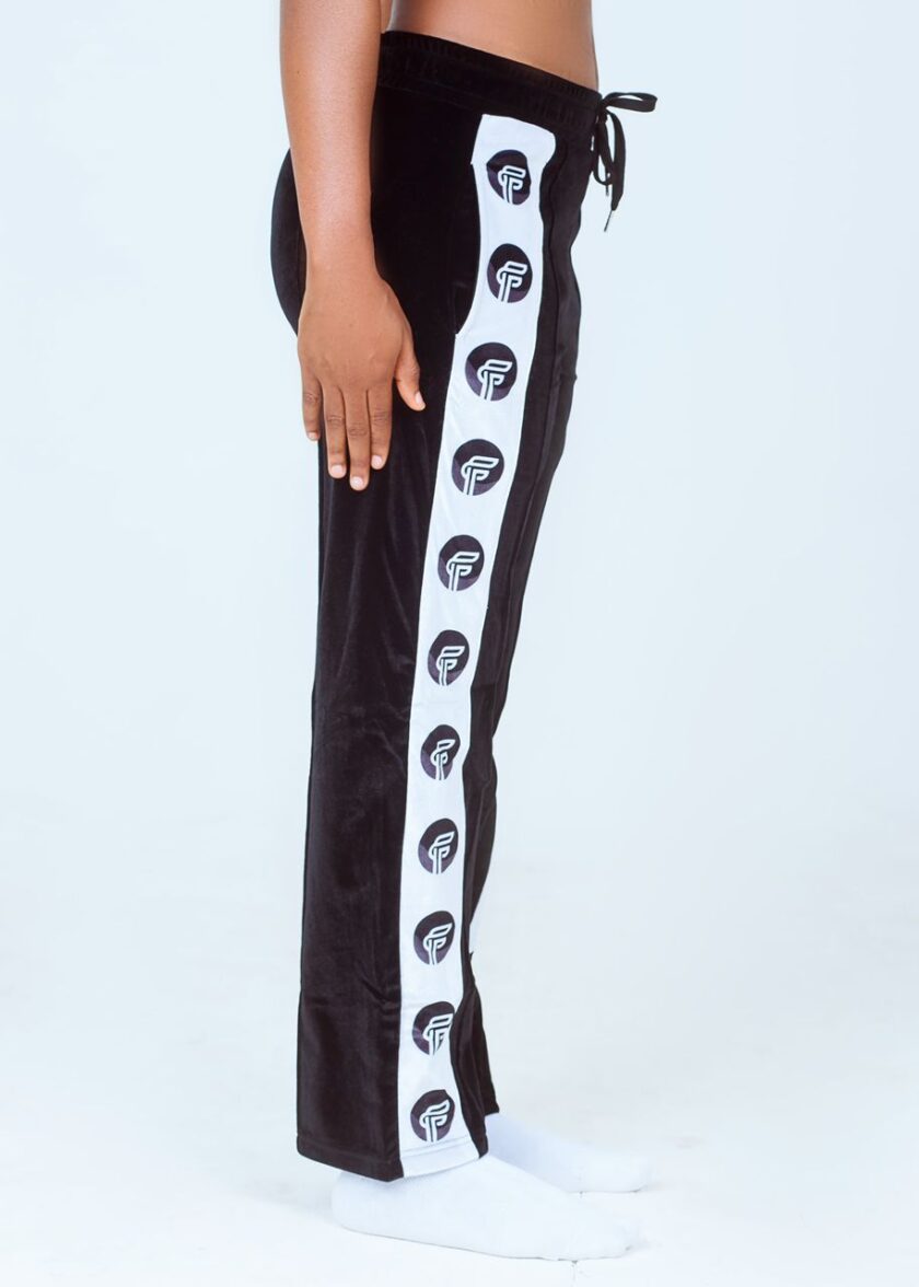 FF Culture Logo Velvet Pant (Black) - Image 3