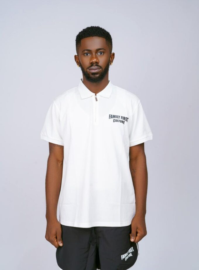 Rebirth Zip Polo Shirt (offwhite)