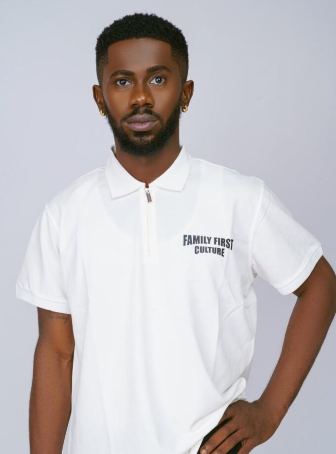 Rebirth Zip Polo Shirt (offwhite)