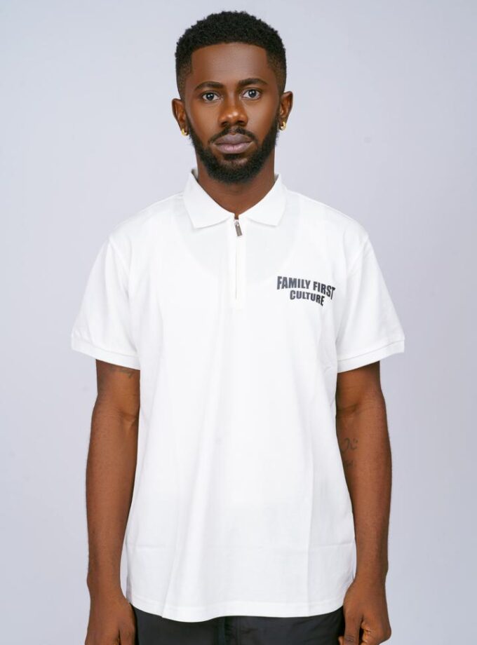 Rebirth Zip Polo Shirt (offwhite)