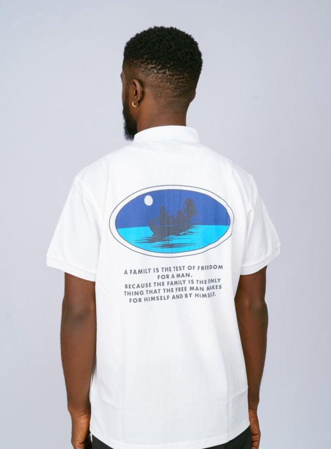 Rebirth Zip Polo Shirt (offwhite)