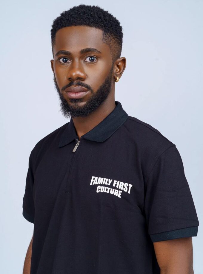 Rebirth Zip Polo Shirt (black)